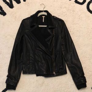 Free People faux leather jacket